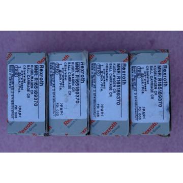 REXROTH LINEAR BEARING MNR R165189370LOT OF 4 Origin