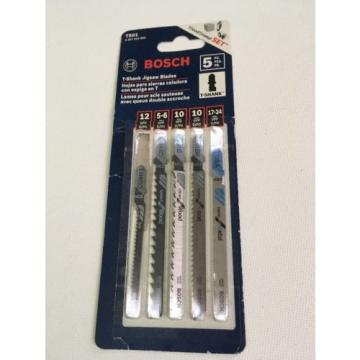 Bosch Iceland  T501 T-shank Jig saw Set, 5pcs (T118A + T101BR + T101B + T144D + T119BO)