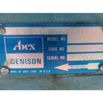 ABEX Equatorial Guinea  DENISON MOTOR T5C 008 1R01 A1 934-48566  T5C0081R01A1 HYDRAULIC PUMP