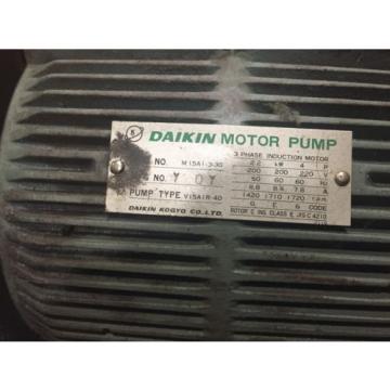 Daikin Falkland Islands  Pump V15-A1R-40 w/Motor M15A1-3-30 MI5AI-3-30 FREE SHIPPING