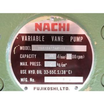 NACHI VARIABLE VANE PUMP VDR-2A-1A2-11