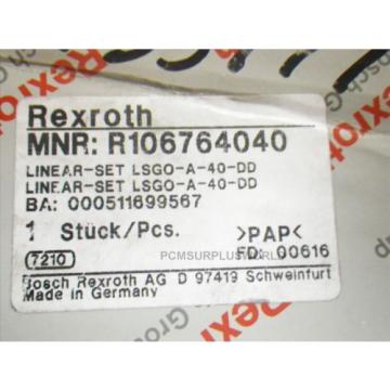 Bosch LINEAR GUIDE Linear Bearing REXROTH R106764040 Origin IN BOX