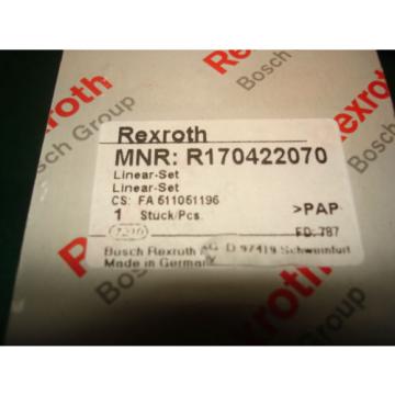 Origin REXROTH BOSCH GROUP LINEAR-SET MNR: R170422070, NIB, READY TO GO