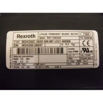 Servo Estonia  Motor R911298355 Rexroth MSK050C-0600-NN-M1-UG1-NNNN