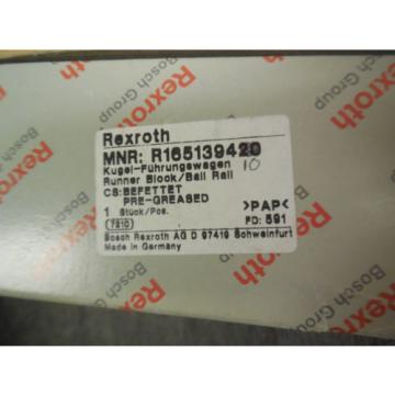 Origin REXROTH LINEAR BEARING # R165139410