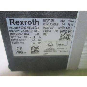 REXROTH Colombia  MSM040B-0300-NN-M0-CC0 SERVO MOTOR Origin IN BOX