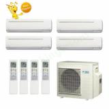 9k Luxembourg  + 12k + 12k + 12k Btu Daikin Quad Zone Ductless Wall Mount Heat Pump AC