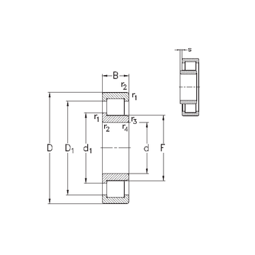 NJ319-E-MA6 NKE Cylindrical Roller Bearings