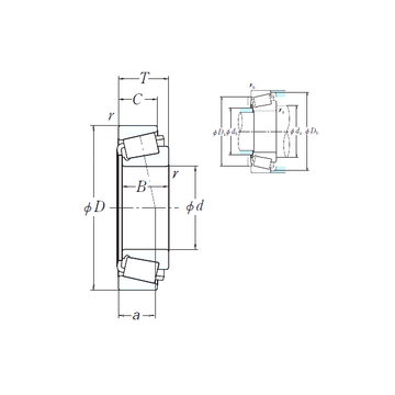 EE350750-N1/351687 NSK Cylindrical Roller Bearings